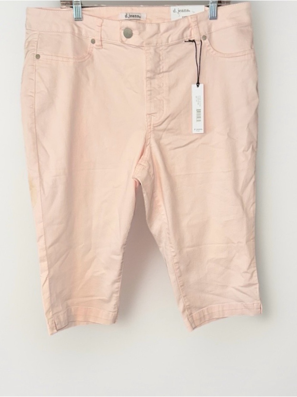 d. jeans Light Pink Cotton Capris